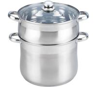 Couscoussier ESSENTIELB Vapeur Inox diam 26 cm + couvercle verre