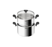 Couscoussier - Tefal - Primary E3089504 - Inox - 24 cm - Couvercle en verre