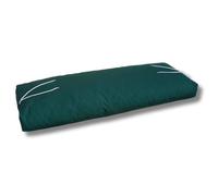 Coussin 120x40x15/10 cm pour canapé palette 120x80 cm avec fermeture éclair - dossier vert