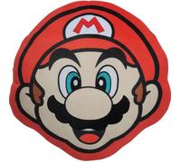 Coussin 3D - MARIO BROS - Visage Mario - Microfibre - 40 cm