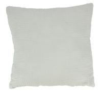 Coussin 40x40 cm double gaze de coton et sherpa GAZE & SHERPA gris
