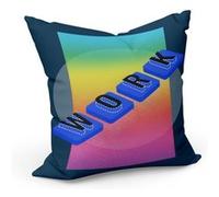 Coussin 40x40 cm Work Keys Nostalgia Vintage Style Retro Culture Bleu G