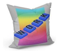 Coussin 40x40 cm Work Keys Nostalgia Vintage Style Retro Culture Gris G