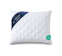 Coussin 40x60 cm - oreiller microfibre doux, respirant, lavable à 60°C, forme stable, blanc