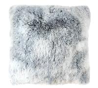 Coussin à poils doux TINN - 40 x 40 cm - Gris