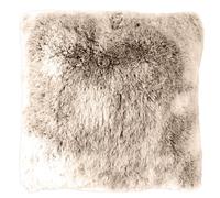 Coussin à poils doux TINN - 40 x 40 cm - Taupe