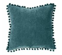 Coussin à Pompons Jao Bleu Canard
