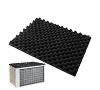 Coussin anti-goutte pour climatiseur, support magnétique, amortisseur de bruit, taille standard, noir, protection supérieure anti-vibrations pour unités de climatisation, 60 x 43 x 3 cm
