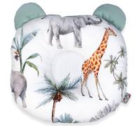 Coussin Anti Tête Plate En Coton Et Velvet Safari Safari, Vert, Gris, Blanc 25X35