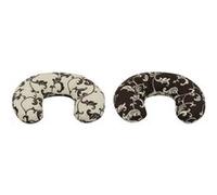 Coussin appui-tête dessin floral sombre - dessin floral clair Multicolore G