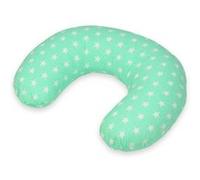 Coussin appui-tête etoiles blanches sur fond bleu menthe Multicolore G