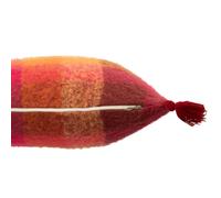Coussin avec floche en textile multicouleur 45x45x10 cm