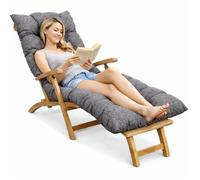 Coussin bain de soleil BANANAIR 185 x 60 x 15 cm gris