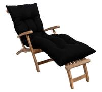 Coussin bain de soleil BANANAIR 185 x 60 x 15 cm noir