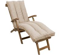 Coussin bain de soleil déhoussable BANANAIR 190x60x15 cm beige