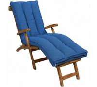 Coussin bain de soleil déhoussable BANANAIR 190x60x15 cm bleu