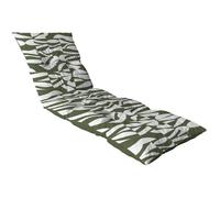 Coussin bain de soleil - JARDIN PRIVE - Flocons Convexe Algue - 118 x 78 x 54 cm