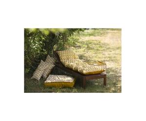 Coussin bain de soleil JARDIN PRIVE FLOCONS ELECTRO Cumin 180x56x10 cm