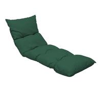 Coussin bain de soleil - JARDIN PRIVE - Flocons uni vert foncé - 118 x 78 x 54 cm