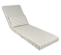 Coussin bain de soleil premium avec coussin - Rayures Beiges