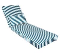 Coussin bain de soleil premium avec coussin - Rayures Vertes