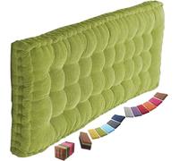 Coussin Banquette Extérieur 8-10cm Épais Confortable Non-Slip Jardin Coussin de Banc pour Extérieur en 120x60 100x40 140x40cm Matelas pour Canapé Sol Chaise Palette(Green,60x30x8cm)
