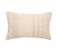 Coussin Beryl rectangulaire 30x50cm beige - Atmosphera Créateur d'intérieur