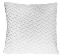 Coussin Blanc Chevron 40x40cm - HIMIS - ALTOBUY Blanc G