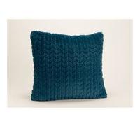 Coussin bleu nuit chevron 40x40 cm - Amadeus - Bleu - Polyester Bleu nuit G