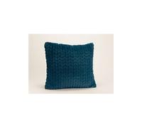 Coussin bleu nuit chevron 40x40 cm - - Bleu - Polyester