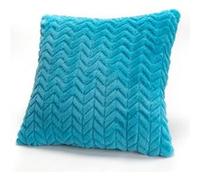 Coussin bleu turquoise chevron 40x40 cm - Amadeus - Bleu - Polyester Bleu G