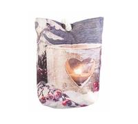 : Coussin bloque porte à LED motif de bougie chauffe-plat - 20 x 14 cm