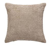 Coussin bouclette Soana beige lin 45x45cm - Atmosphera Créateur d'intérieur