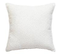 Coussin bouclette Soana blanc ivoire 45x45cm - Atmosphera Créateur d'intérieur