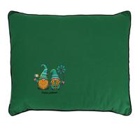 Coussin brodé Saint-Patrick 80x100 cm Vert Lutins irlandais Leprechaun Série limitée