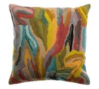Coussin brodé Vivaraise Betty Mineral Multicolore 45x45 cm