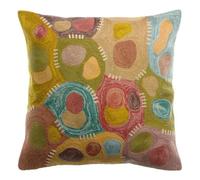 Coussin brodé Vivaraise Nestor Multicolore 45x45
