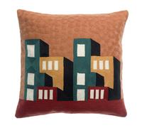 Coussin brodé Vivaraise Suri Multicolore 45x45 cm