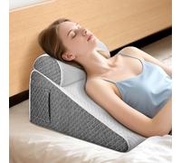 Coussin cale polyvalent avec traversin, coussin de lecture en mousse à mémoire de forme 25D pour lit et canapé, oreiller ergonomique pour l'apnée du sommeil reflux, coussin lombaire, coussin pour
