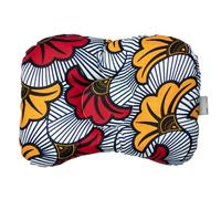 Coussin Cale-tête Ergonomique En Wax Fleurs De Mariage Melody, Blanc Imprimé Minimali TU