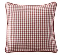 Coussin carré déhoussable 45x45 cm Gaze de Coton Vickie Terracotta