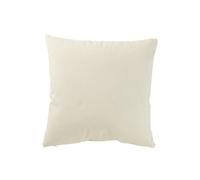 Coussin carré en coton beige 45x45x12 cm