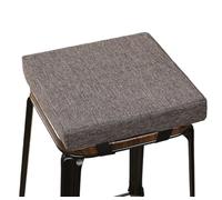 Coussin carré en mousse à mémoire de forme avec sangles de fixation | Coussin durable, antidérapant, adapté aux tabourets carrés courants à l'intérieur de la maison