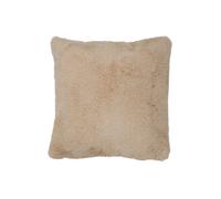 Coussin carré en polyester beige 42x42cm