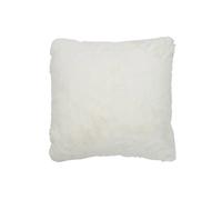 Coussin carré en polyester blanc 45x45cm