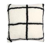 Coussin CARREAUX - 40x40 cm - Blanc