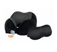 Newgen Medicals Coussin cervical à mémoire de forme avec masque de sommeil et bouchons d’oreille