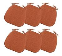 Coussin Chaise Cuisine,Galettes de Chaises avec Rubans,Coussin En lin Naturel,Galette de Chaise En Forme de Trapèze avec Attaches,pour Salle à Manger,Chaise Empilable(Size:1 Count (Pack of 1),Color:B)