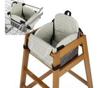 Coussin Chaise Haute Bébé Confort 2cm, Imperméable, avec Sangles | Rembourrage 2cm soutien dos, housse anti-taches essuyable, lavable machine, idéal maison & resto, bébé 8-24 mois