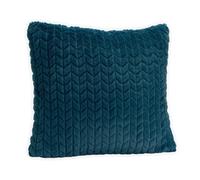 Coussin bleu nuit chevron 40x40 cm - Amadeus - Bleu - Polyester Bleu nuit G